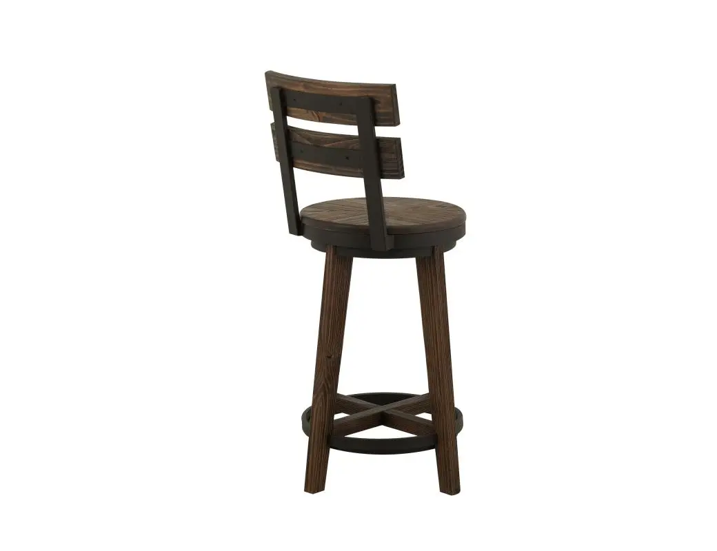 Dutton Distressed Brown 24 Bar Stool-5