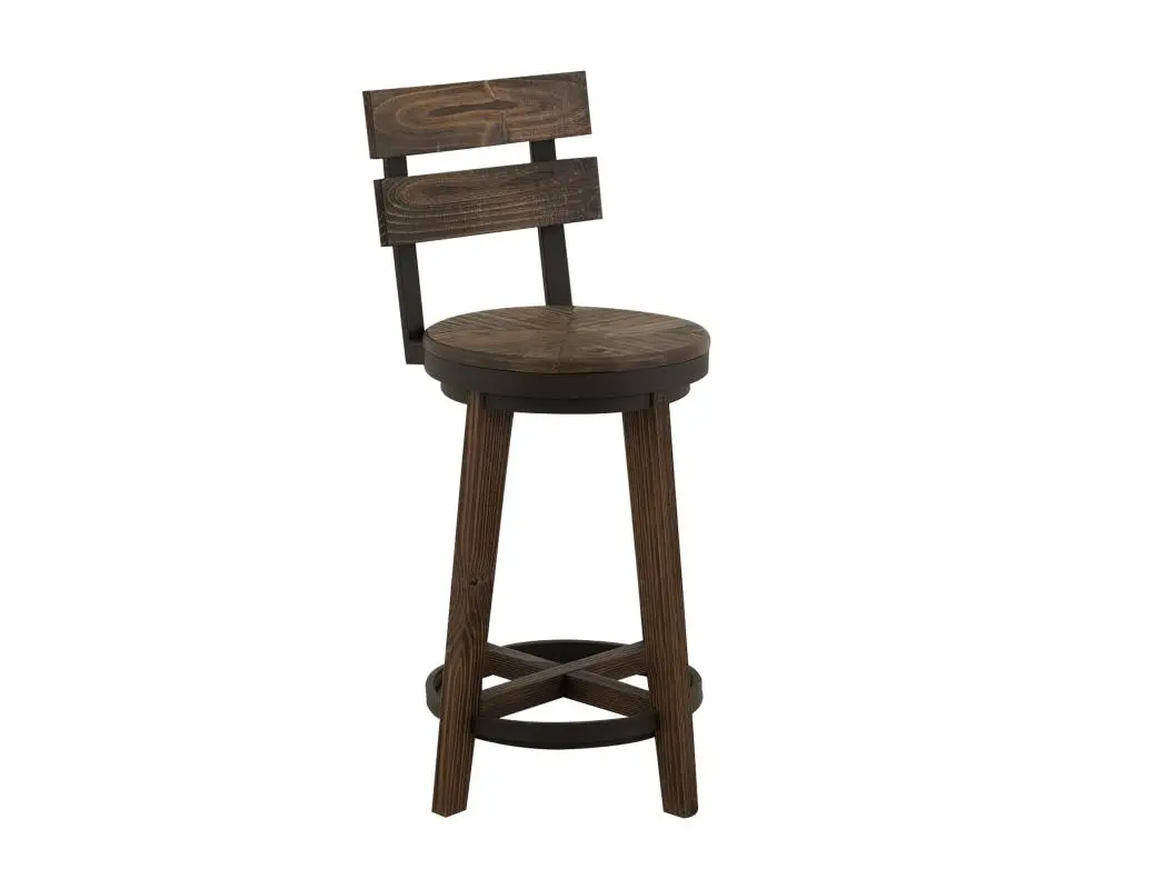 Dutton Distressed Brown 30 Bar Stool-1