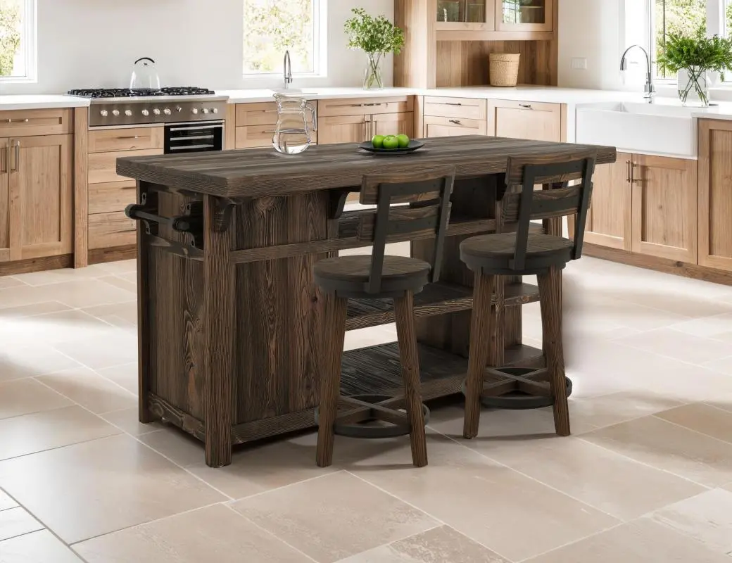 Dutton Distressed Brown 30 Bar Stool-2