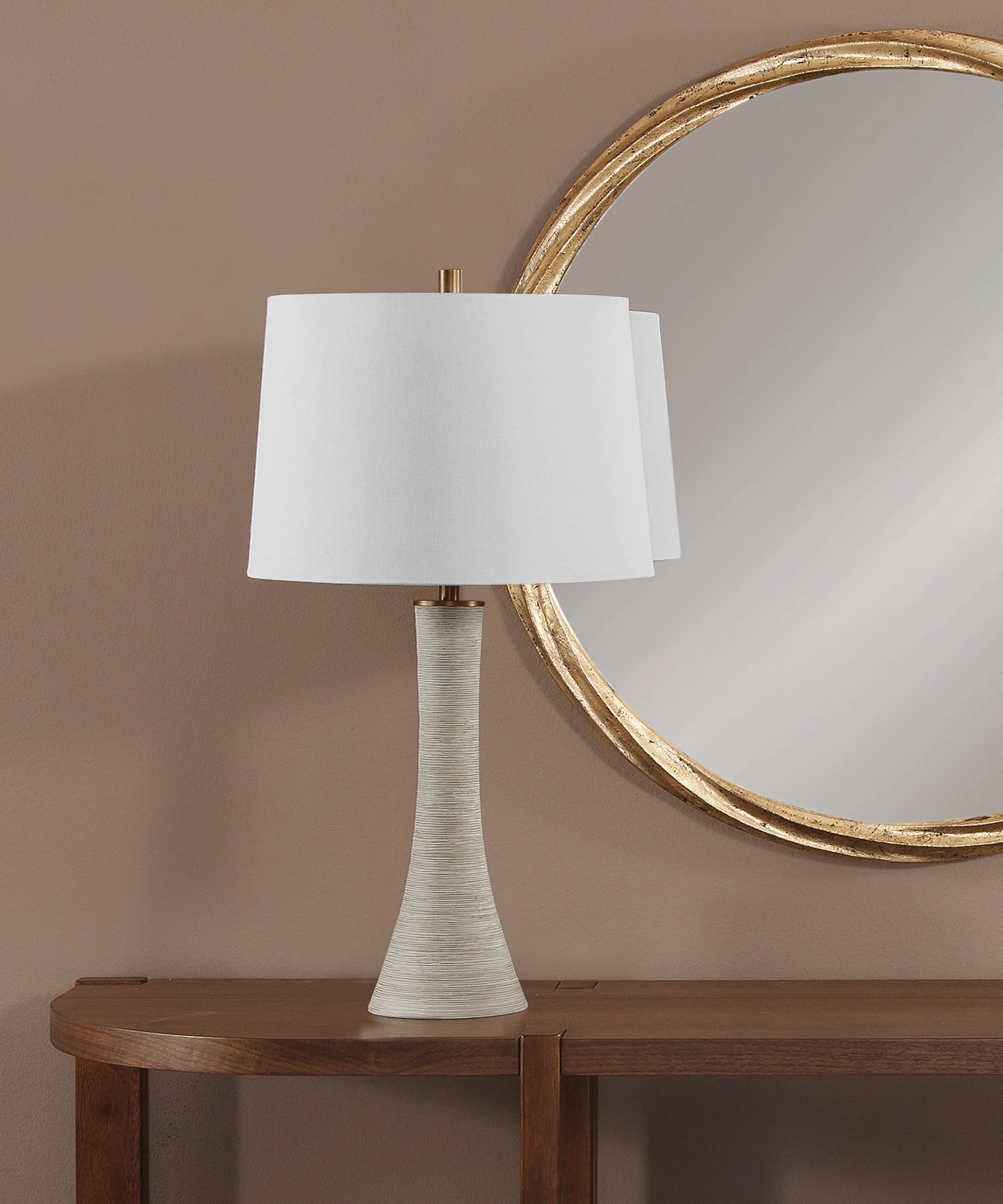 Ranier 28 Gray Brass Table Lamp-1