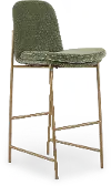 Balam Green and Gold Bar Stool