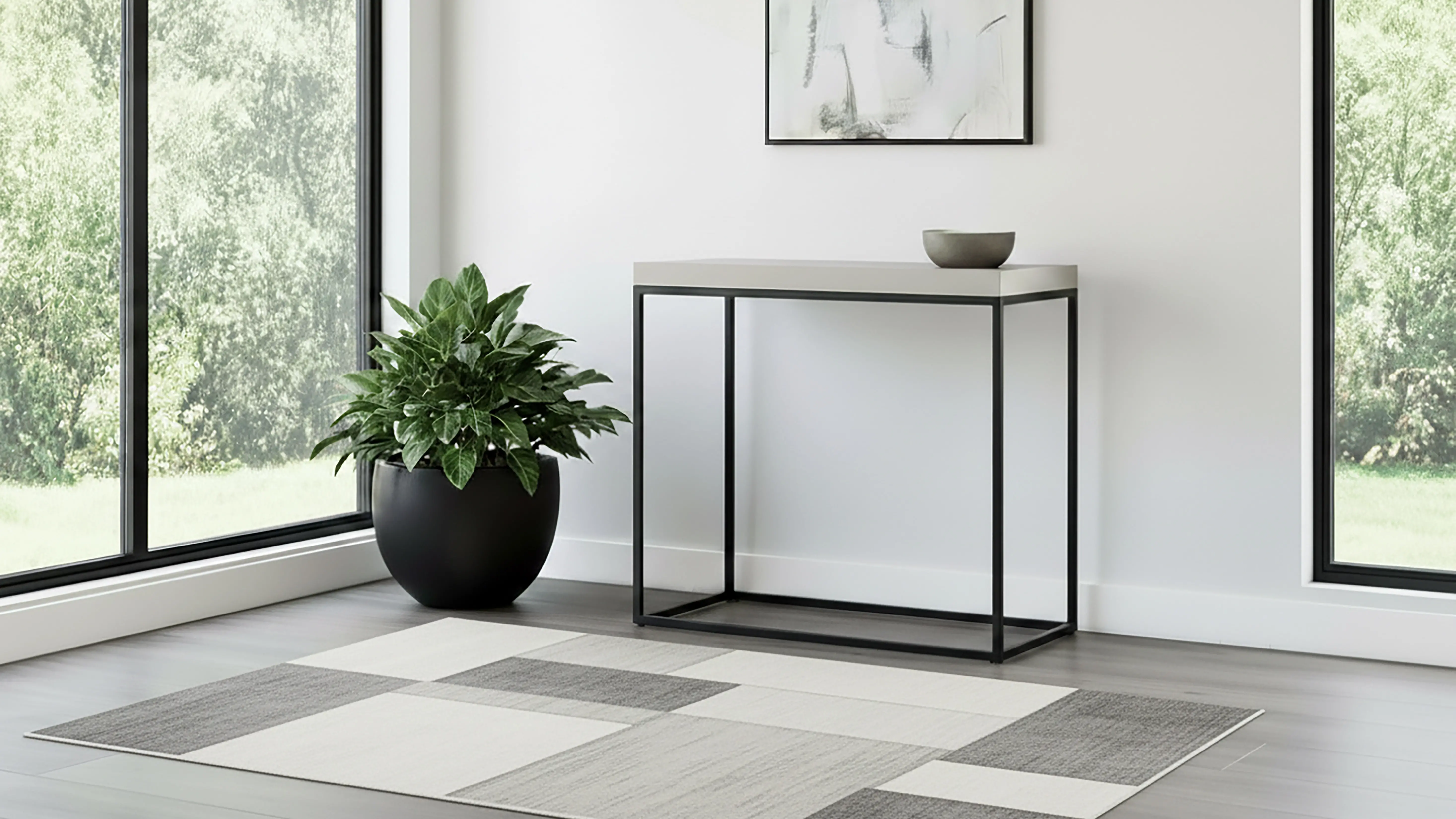 Small Jax Mahogany Console Table-7