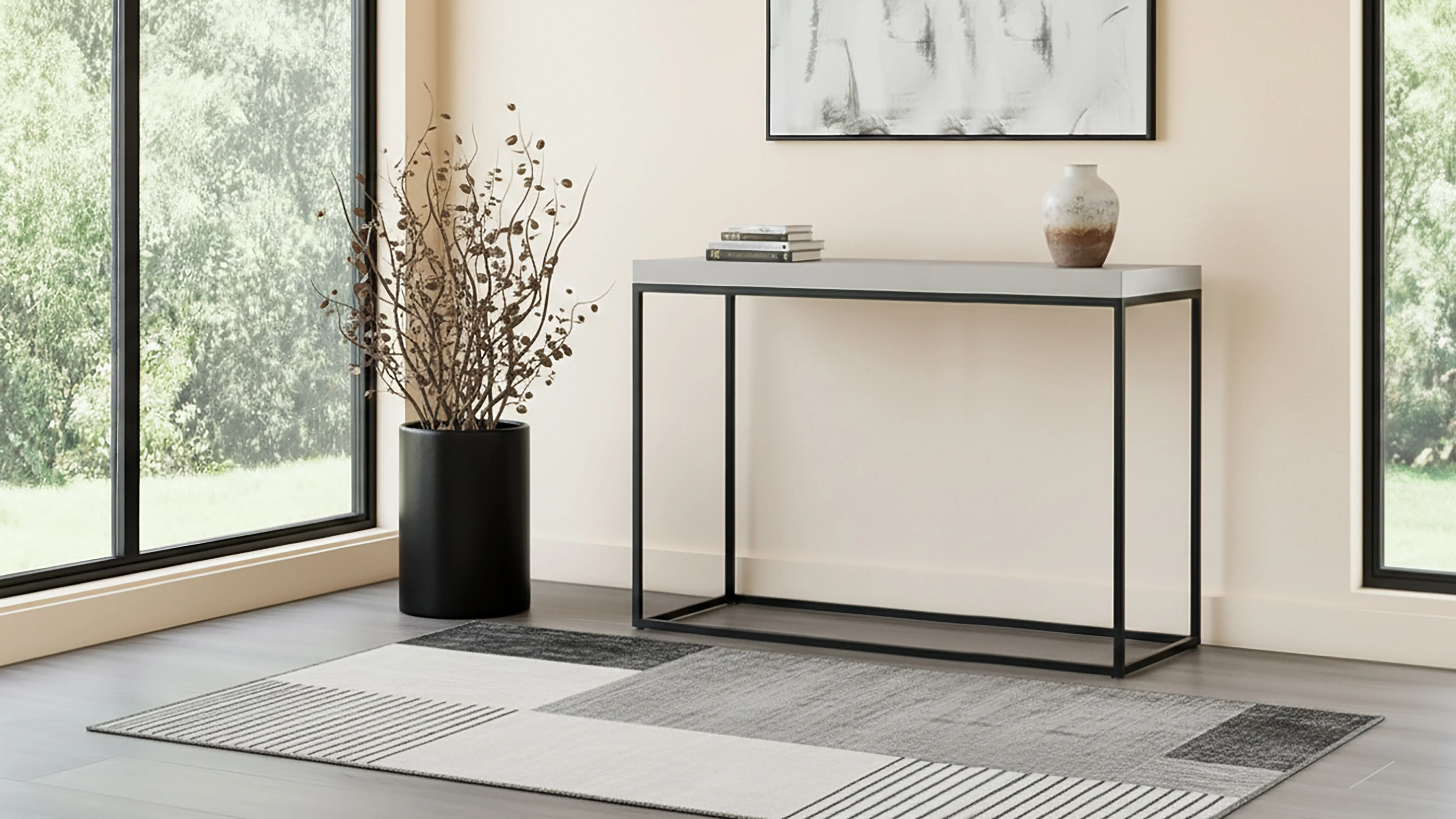 Large Jax Mahogany Console Table-3