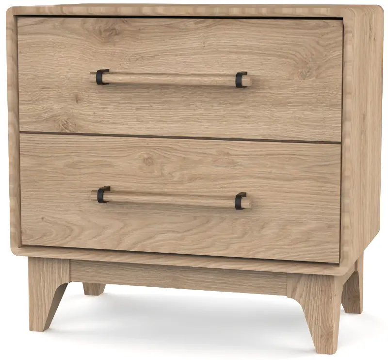 Dovetail Natural 2-Drawer Nightstand