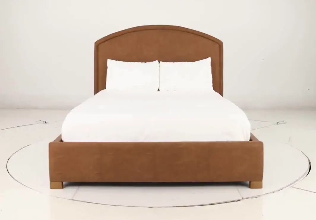 Jackson Caramel Brown Upholstered Queen Bed-11