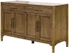 Lachlan Sienna Brown Solid Wood Sideboard