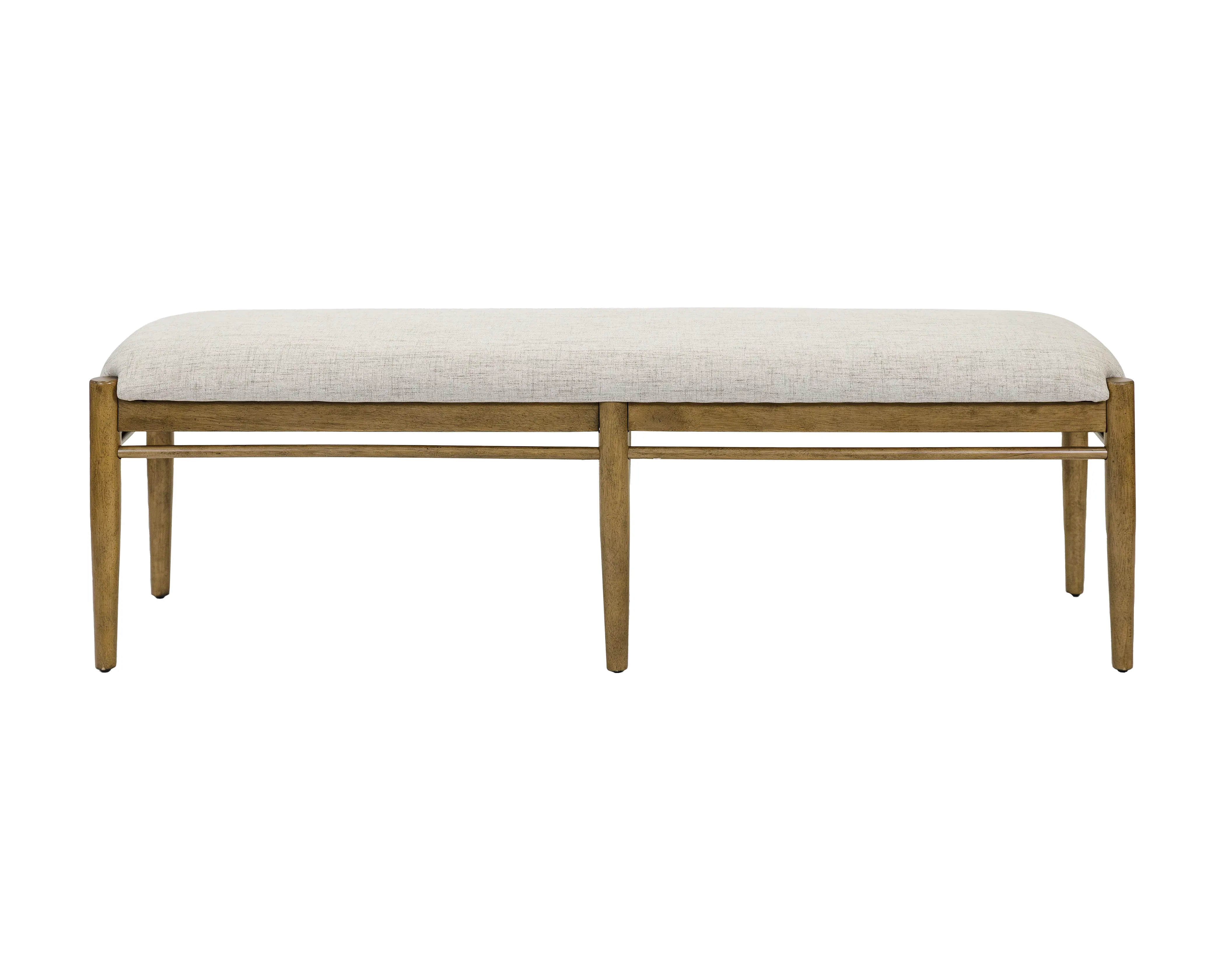 Lachlan Sienna Brown Upholstered Dining Bench-3