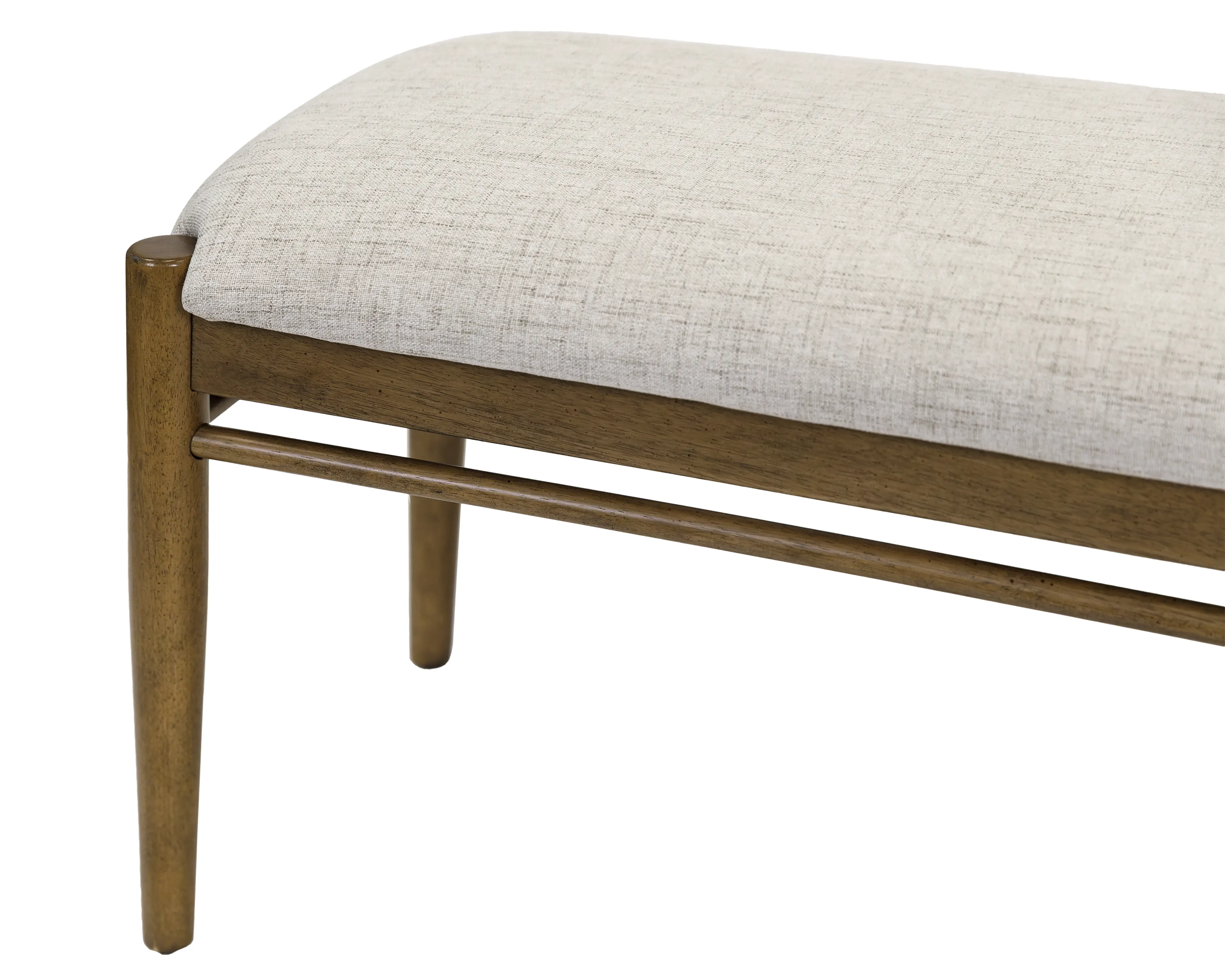 Lachlan Sienna Brown Upholstered Dining Bench-6