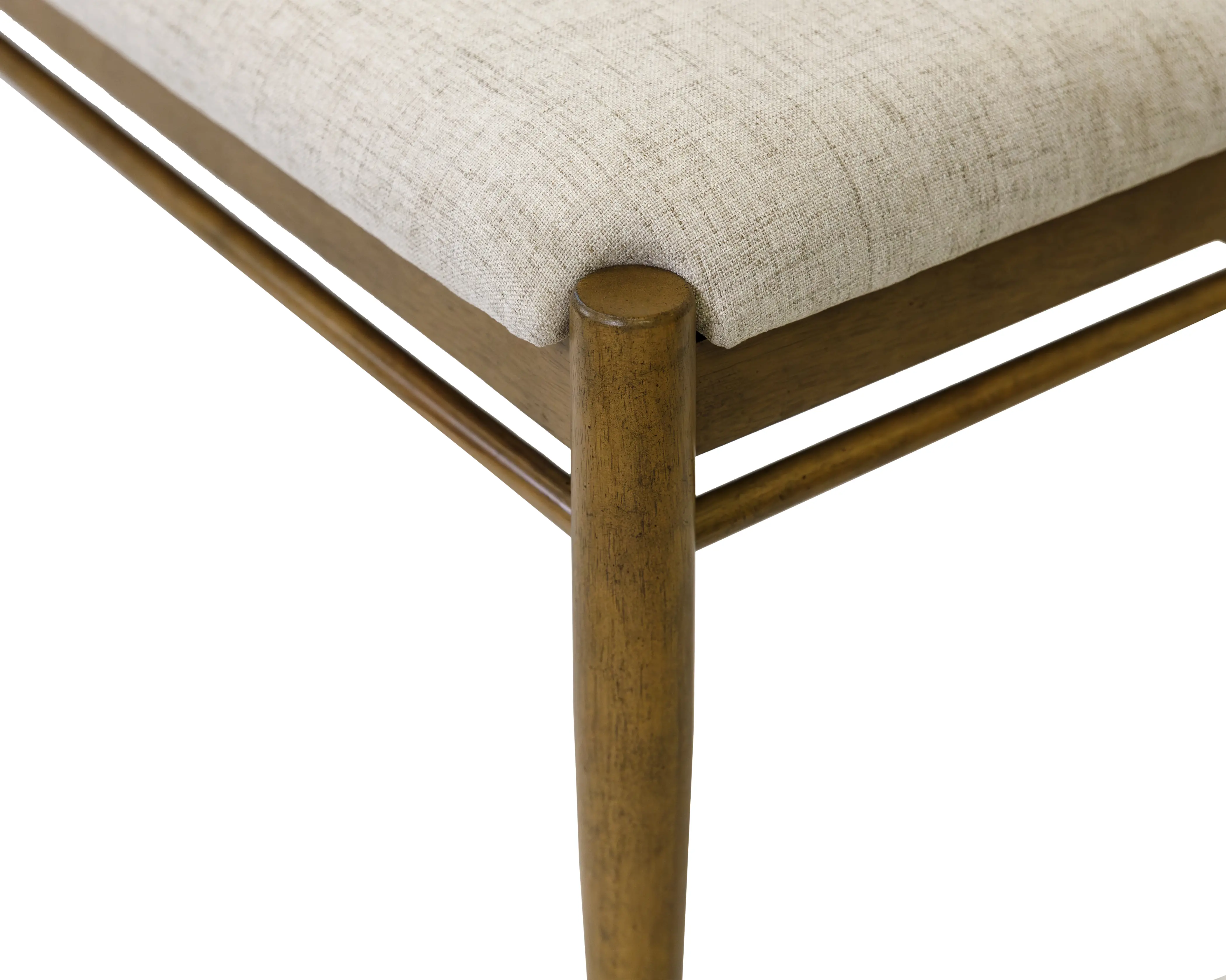 Lachlan Sienna Brown Upholstered Dining Bench-7