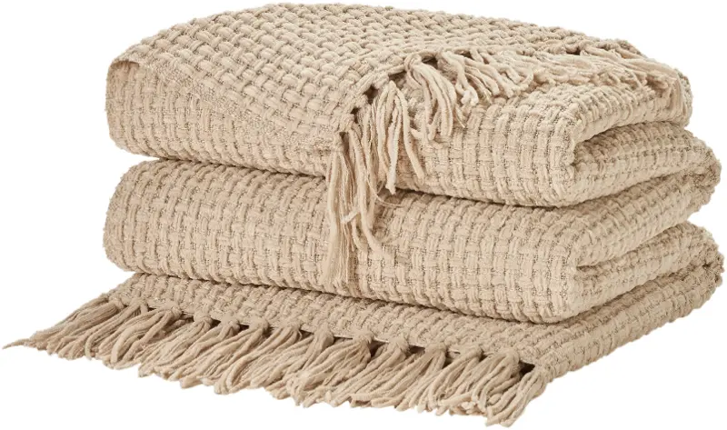 Beige Throw