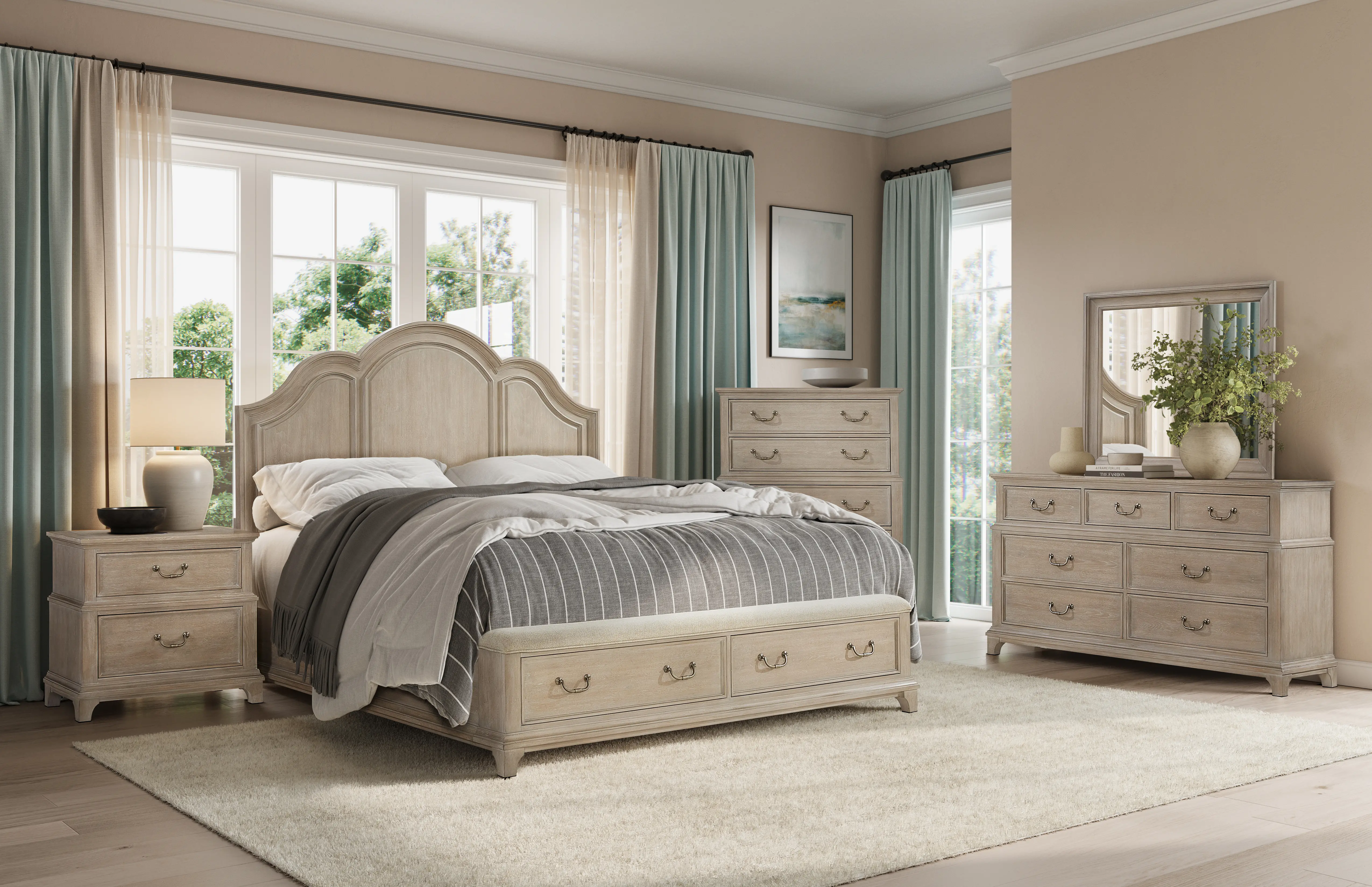 Whitney Beige 7-Drawer Dresser-2