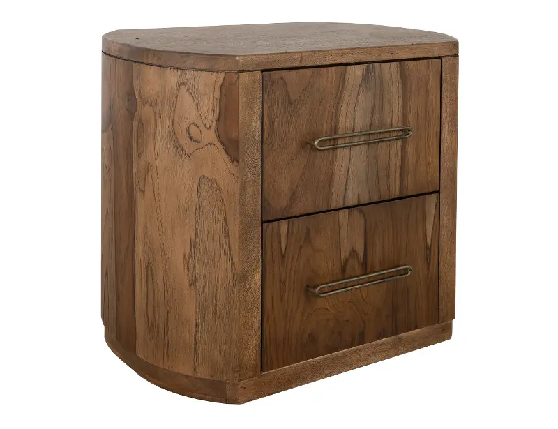 Balam Dark Brown 2-Drawer Nightstand