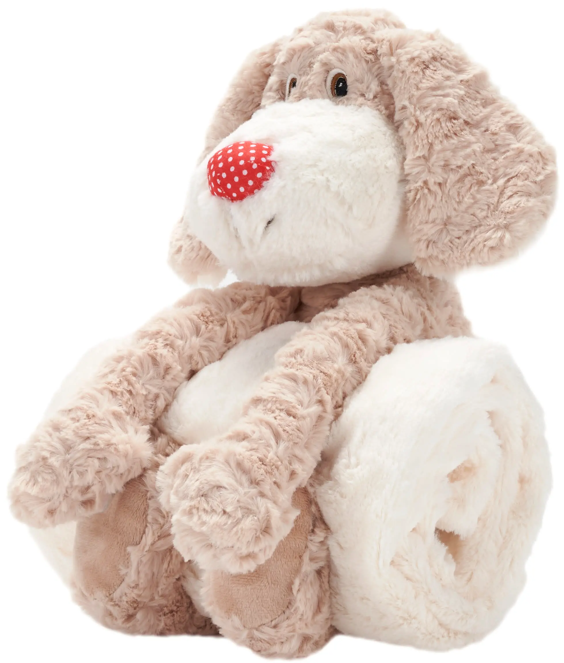 N1460 Ivory Plush Animal Dog-3