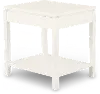 2 West White End Table