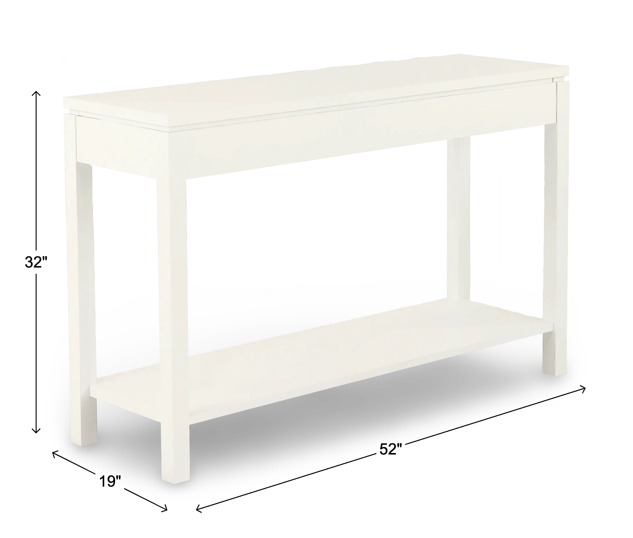 2 West White Sofa Table-3