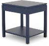 2 West Blue End Table