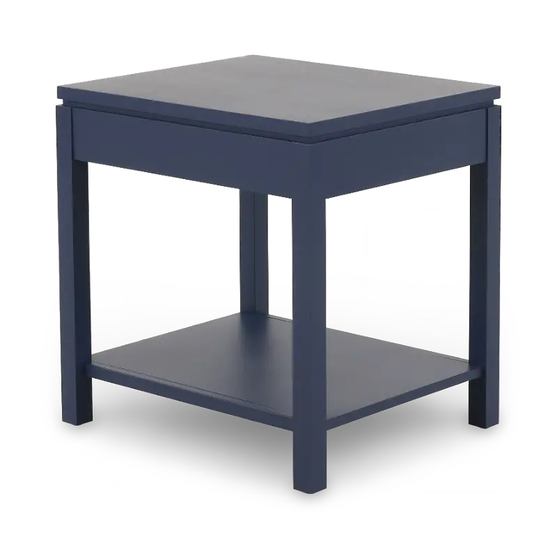 2 West Blue End Table