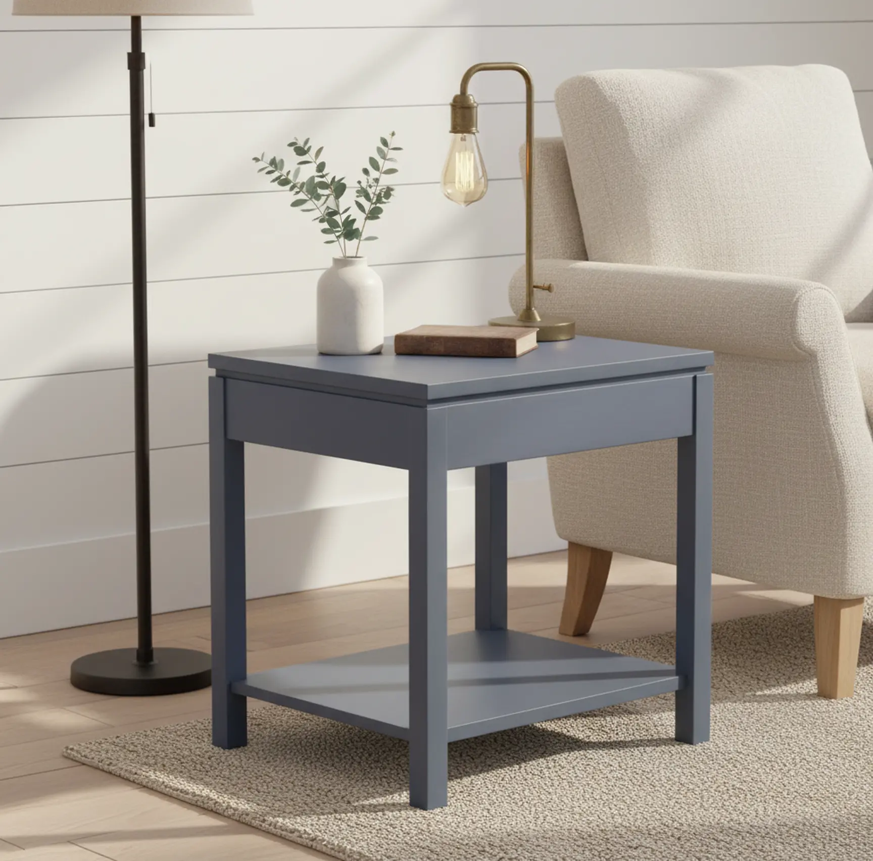 2 West Blue End Table-2