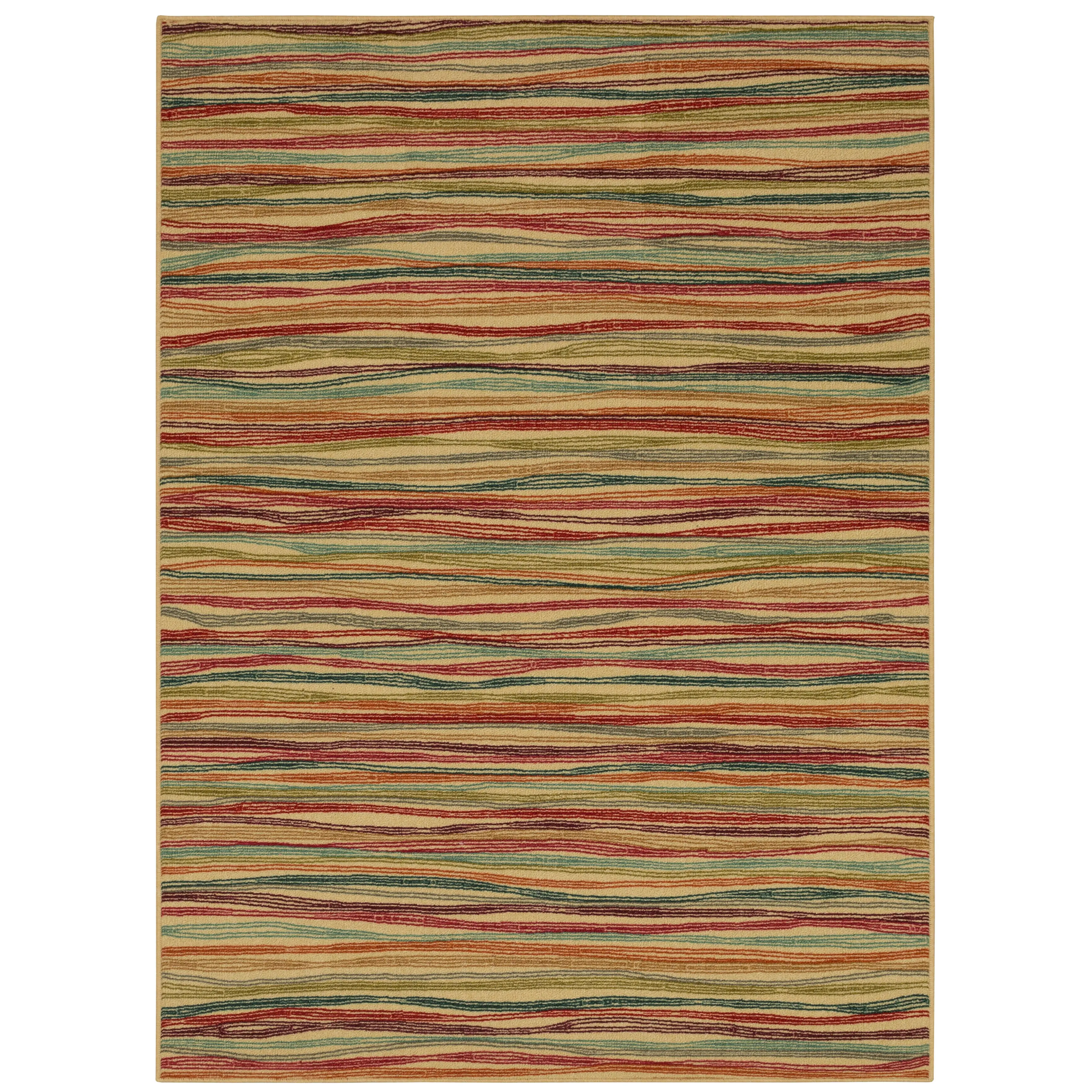 12598511 Melody 5 x 8 Cool Stripe Area Rug-1