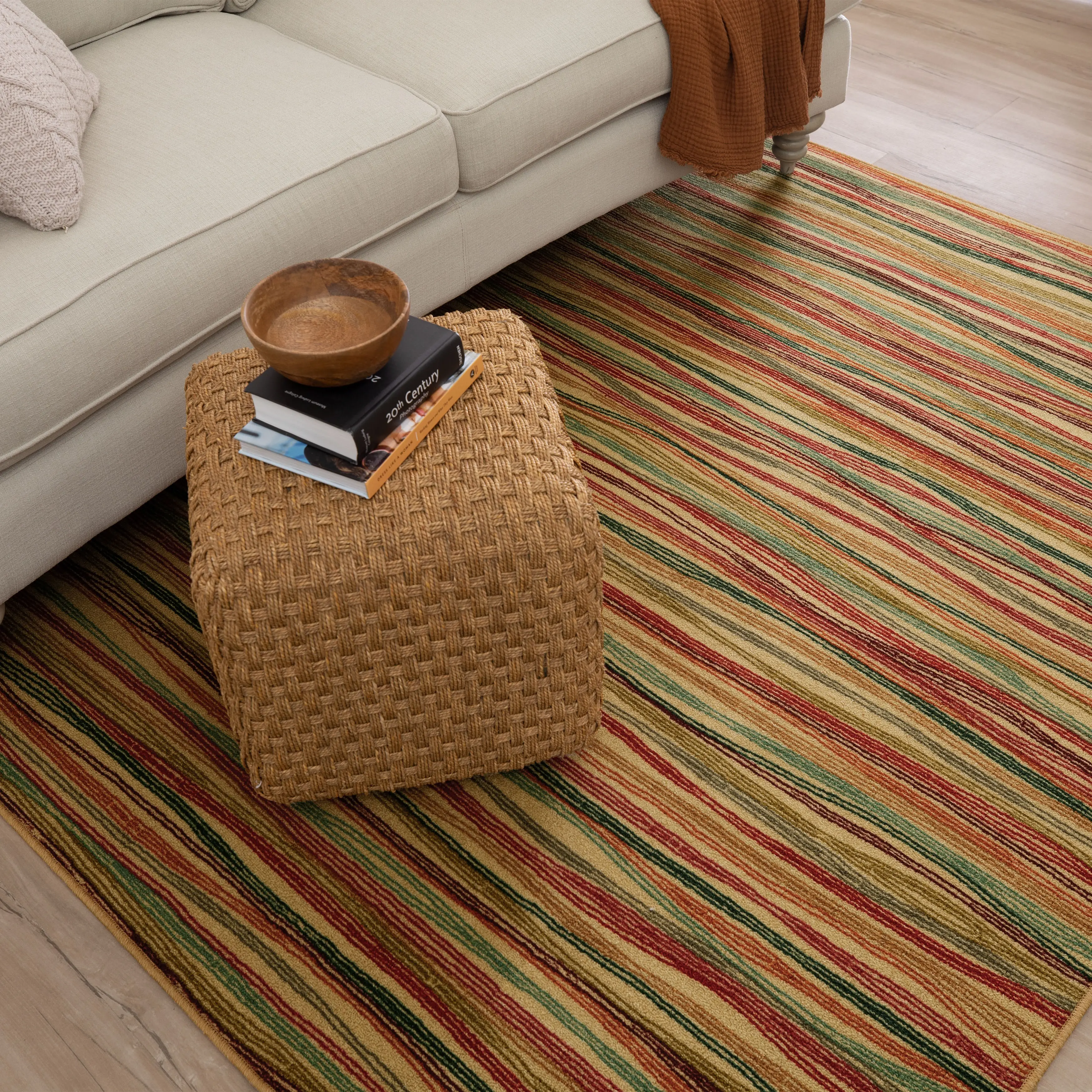 12598511 Melody 5 x 8 Cool Stripe Area Rug-3