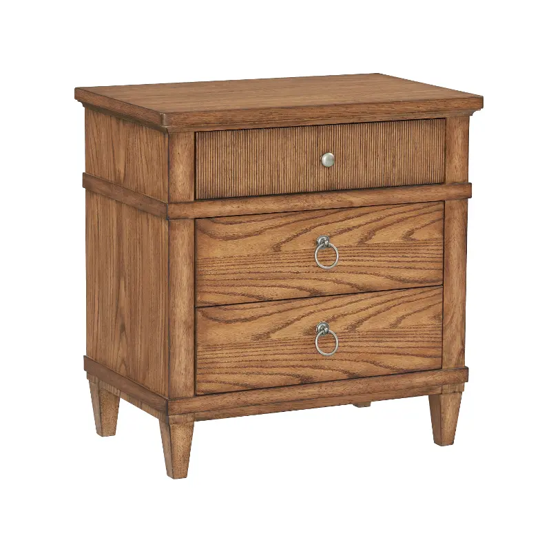 Bungalow Cognac Brown 3-Drawer Nightstand