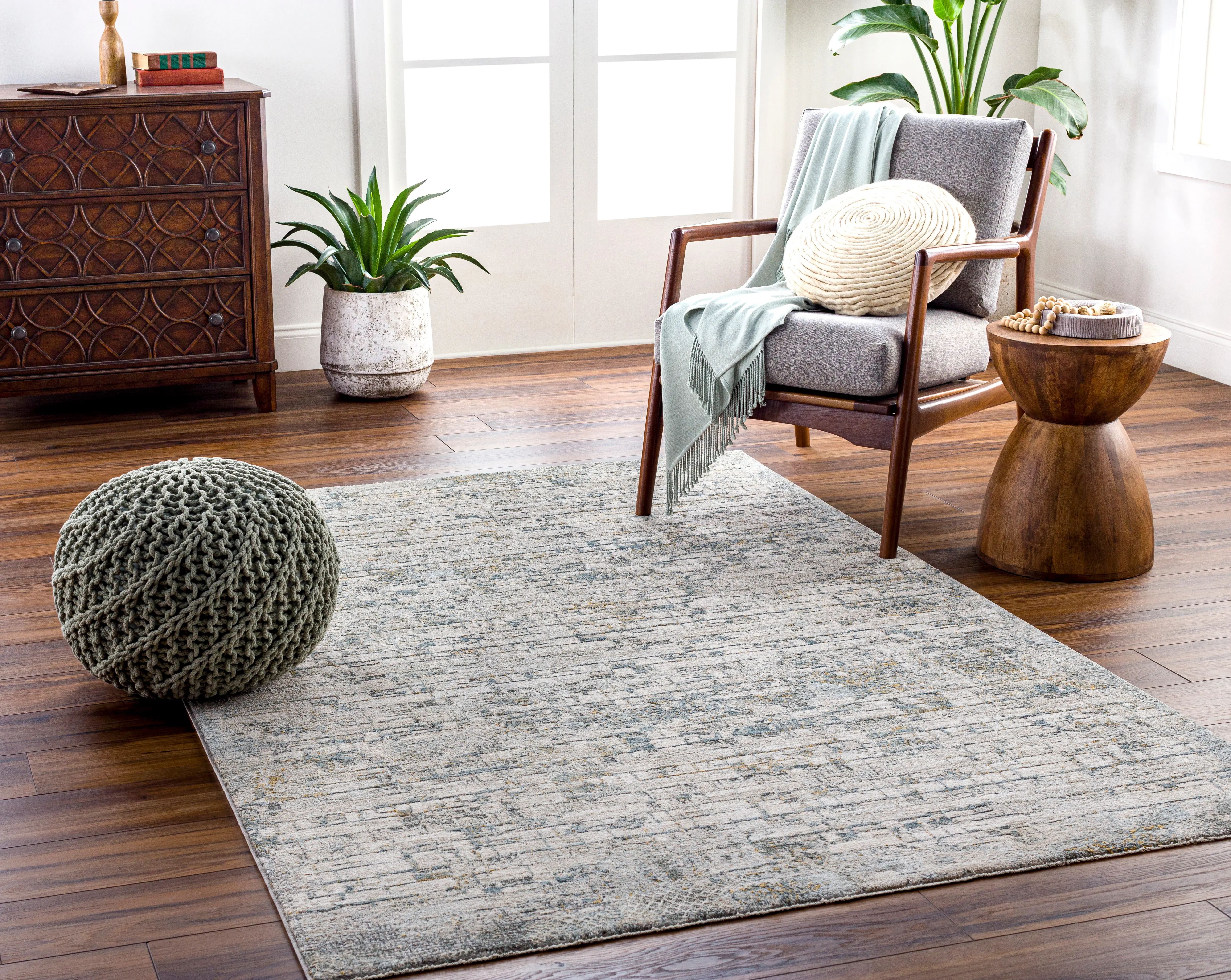 DRE2304-710103 Dresden 8 x 10 Beige and Gray Area Rug-4
