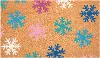 113712436 Colorful Snowflake Doormat