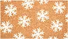 113742436 White Snowflakes Doormat