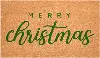 117371729 Green Classic Christmas Doormat