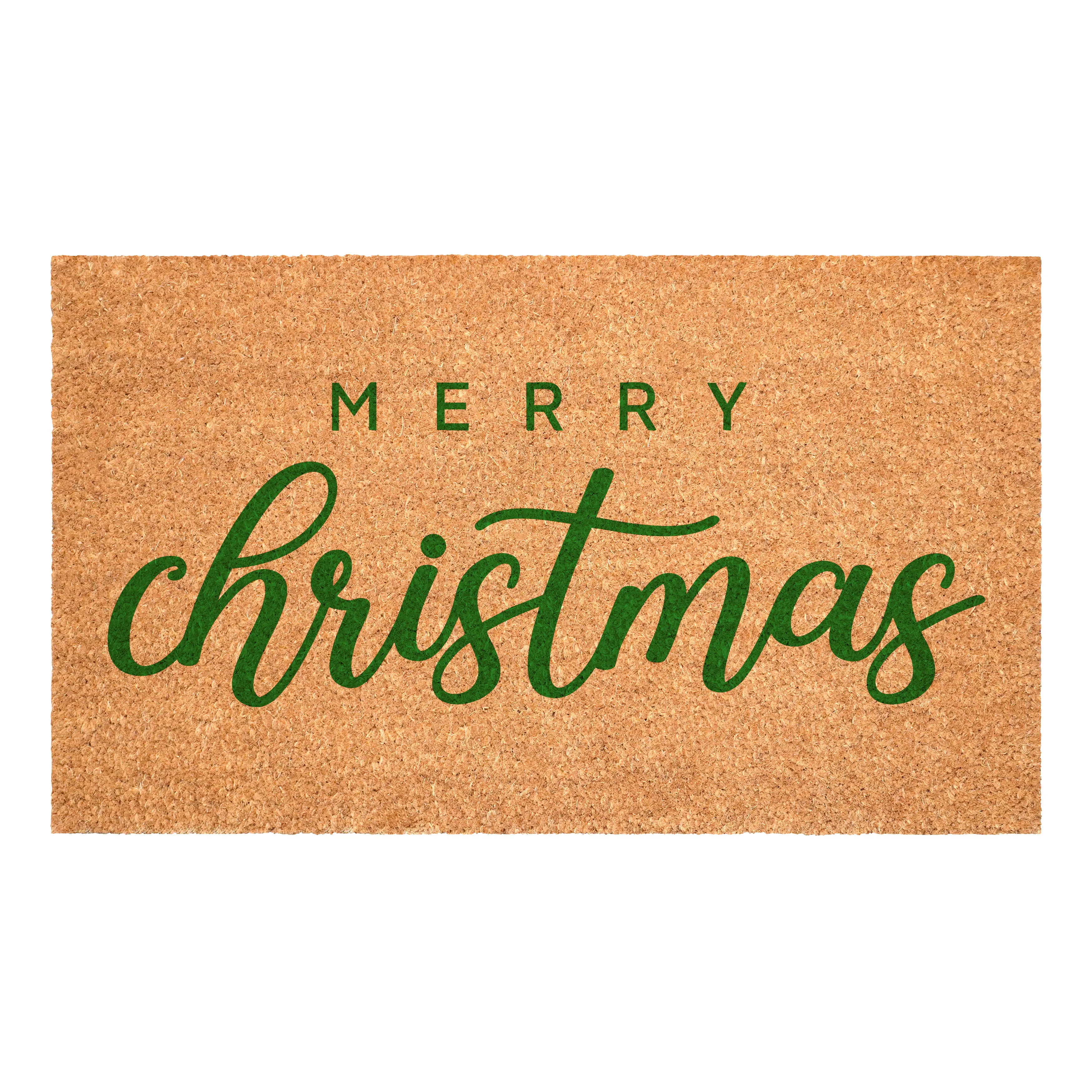 117372436 Green Classic Christmas Doormat-1