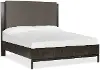 Mosaic Black Pearl Upholstered King Bed