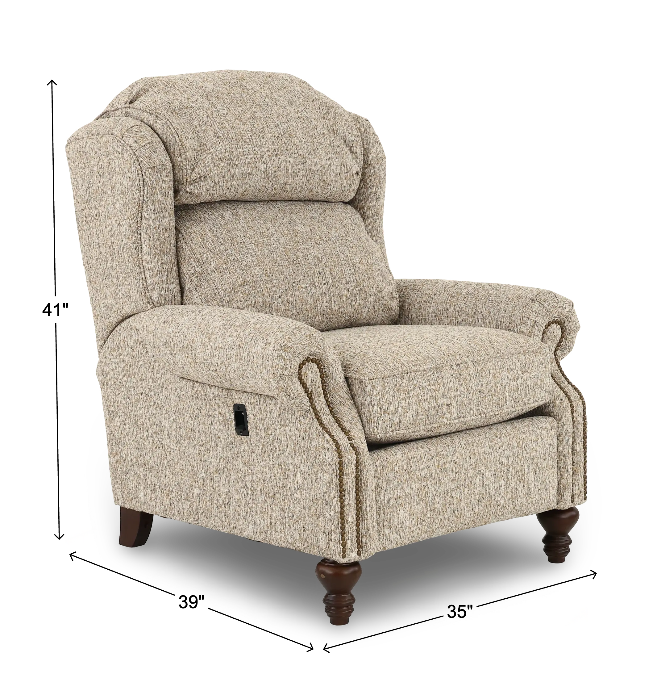 Della Birch Beige Tilt-Back Chair-3