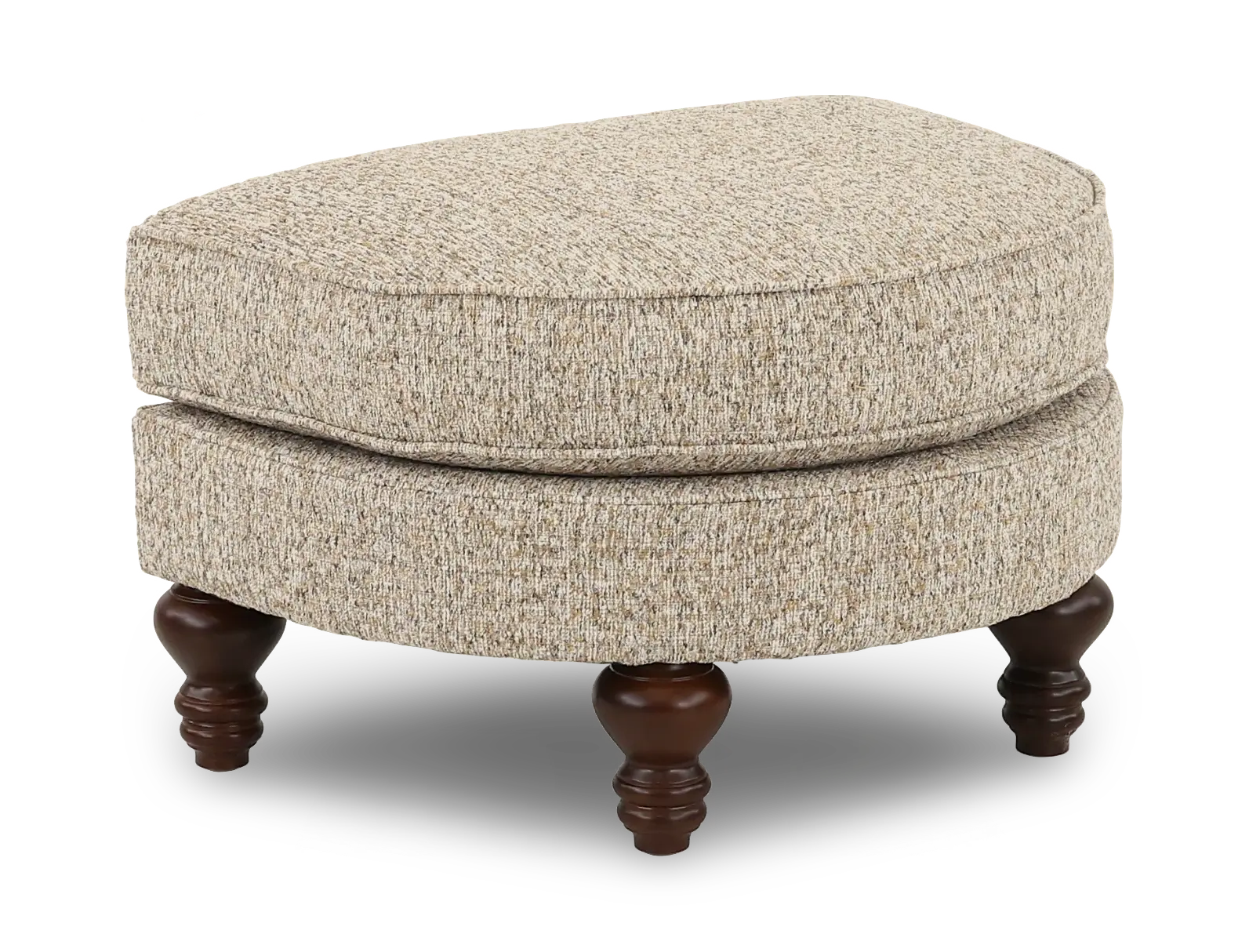 Della Birch Beige Half-Round Ottoman-4