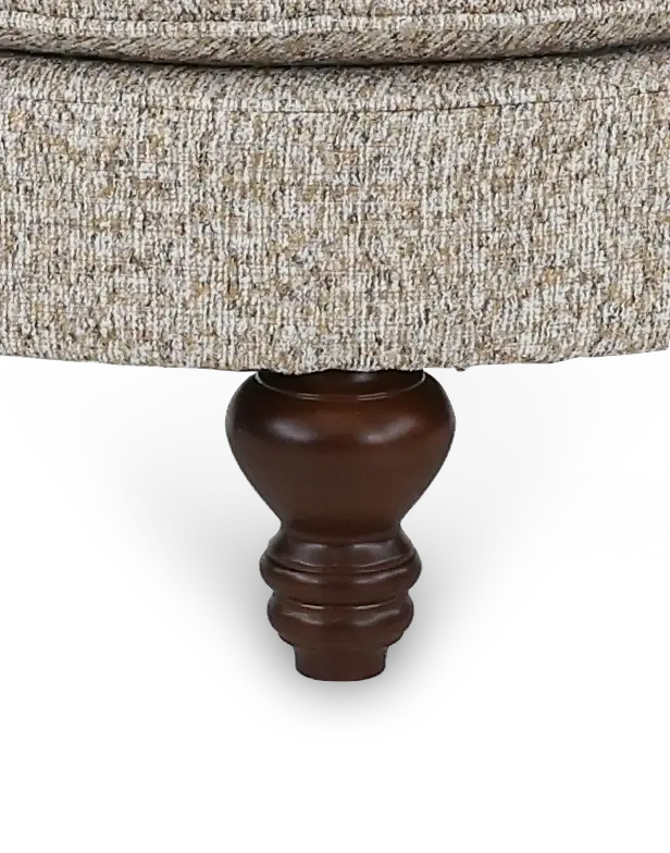 Della Birch Beige Half-Round Ottoman-6