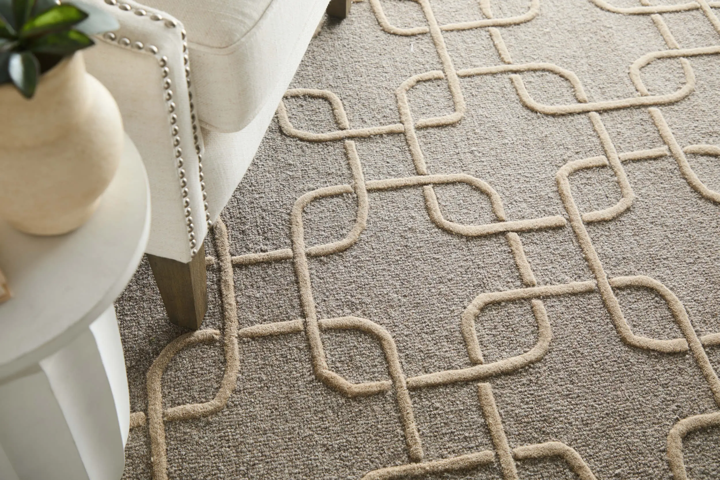 Kimball 5 x 8 Gray and Beige Area Rug-2
