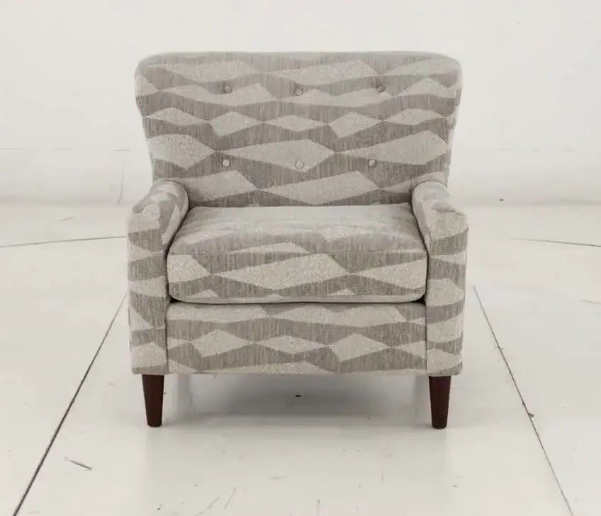 Cash Gray Geometric Accent Chair-10