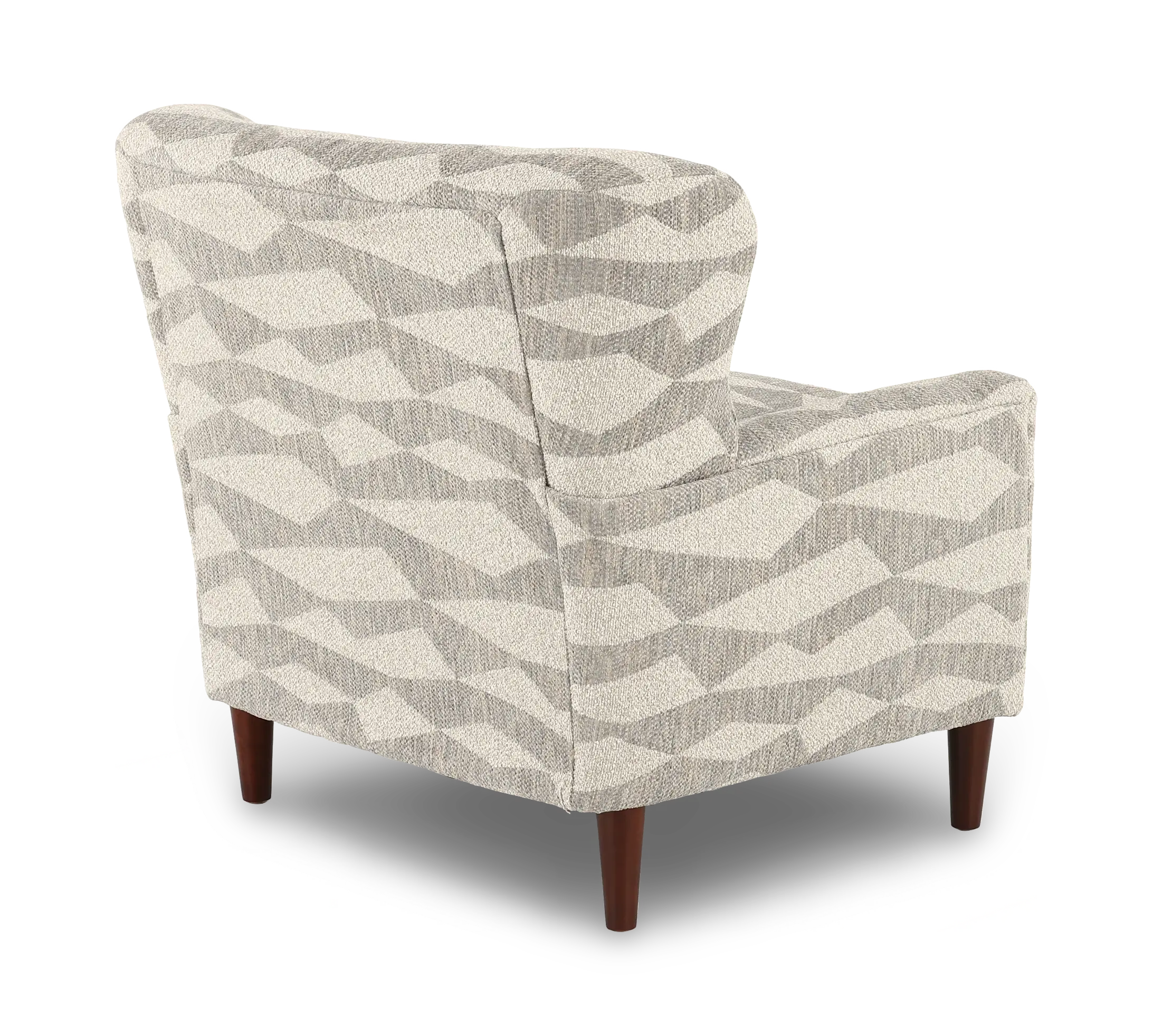 Cash Gray Geometric Accent Chair-4