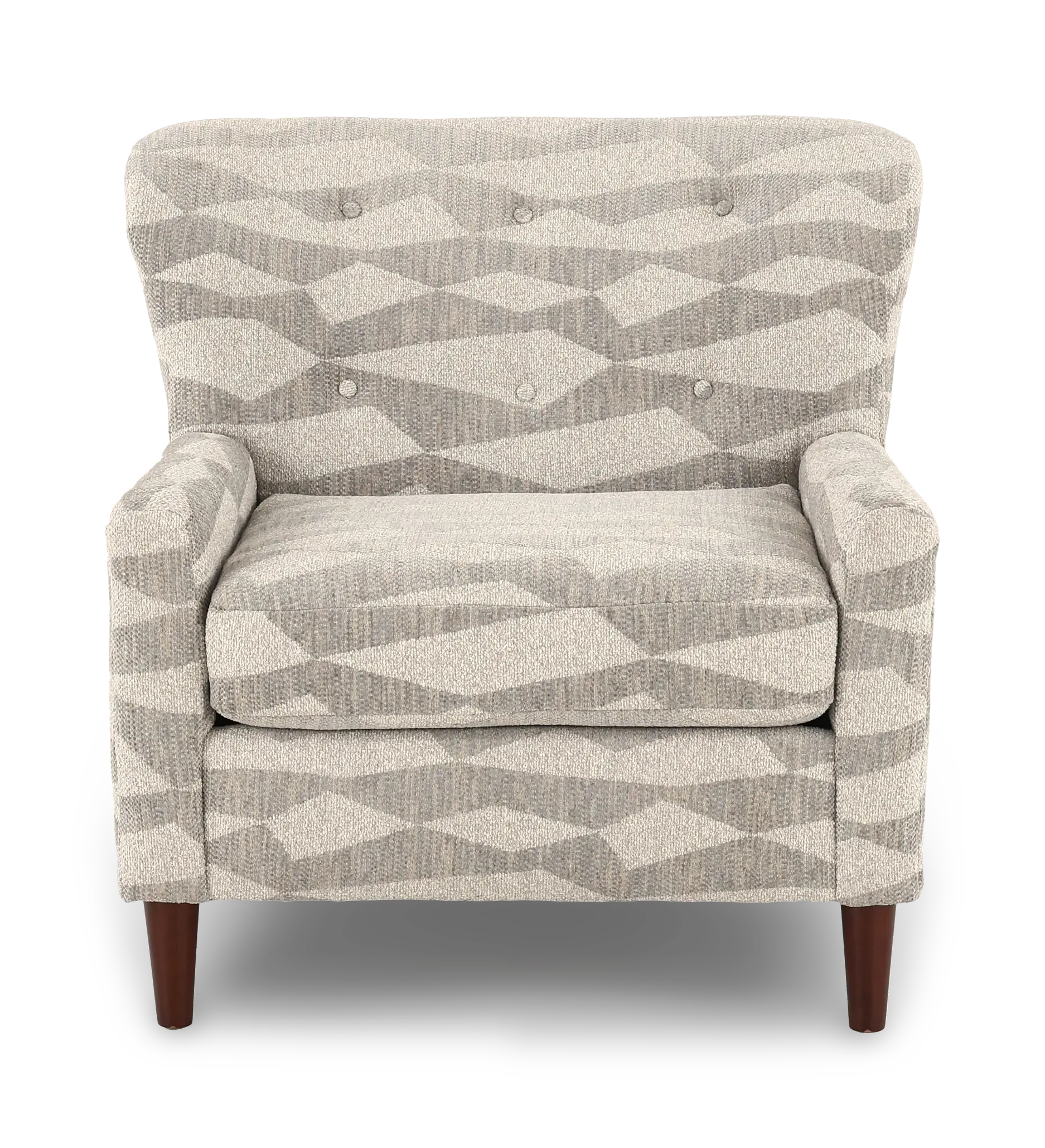 Cash Gray Geometric Accent Chair-5