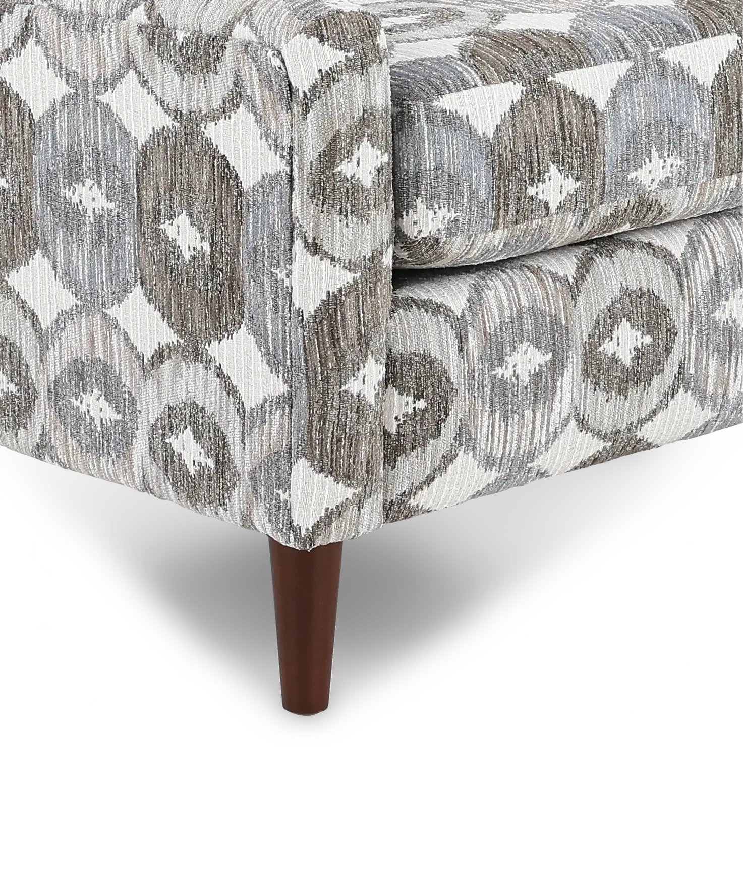 Cash Blue and Brown Medallion Accent Chair-7