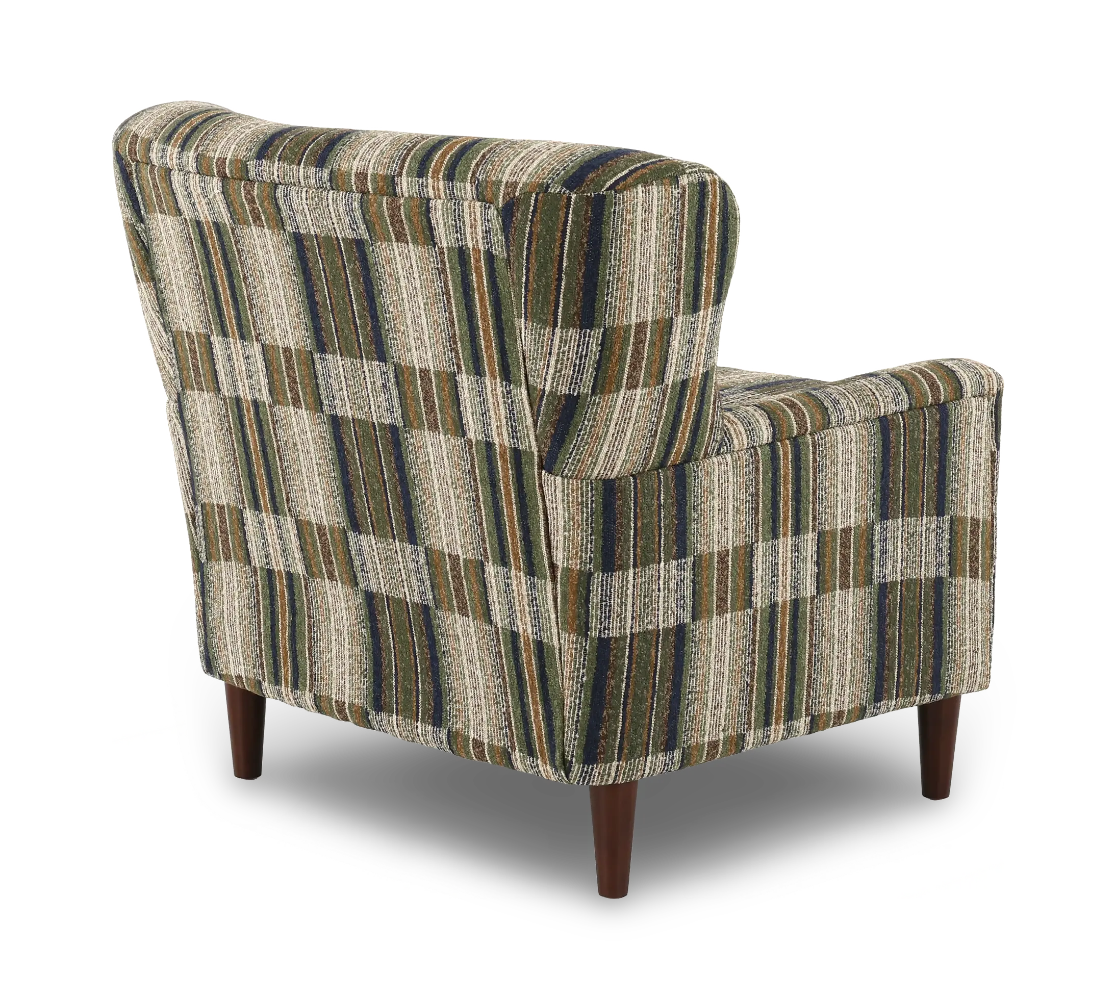 Cash Green and Brown Plaid Accent Chair-6