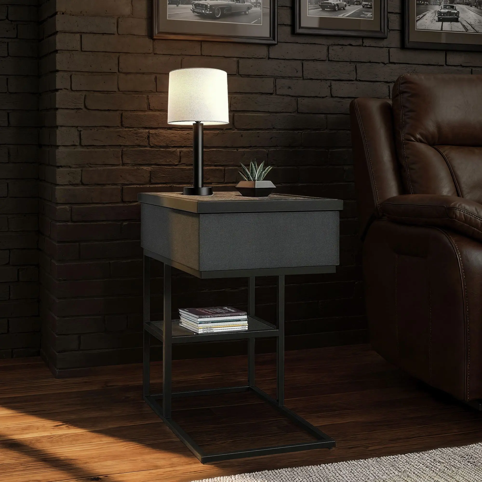 Halo Black Smart Side Table-2