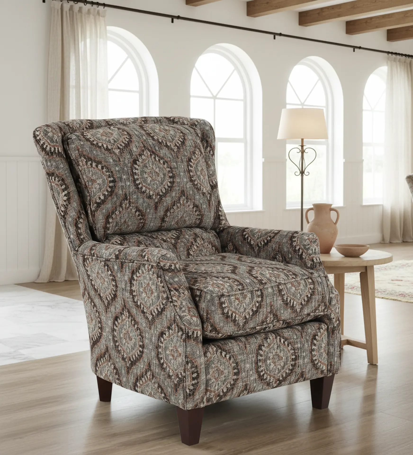 Loren Charcoal Medallion Accent Chair-9