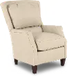 Louis Cream Leather Accent Chair
