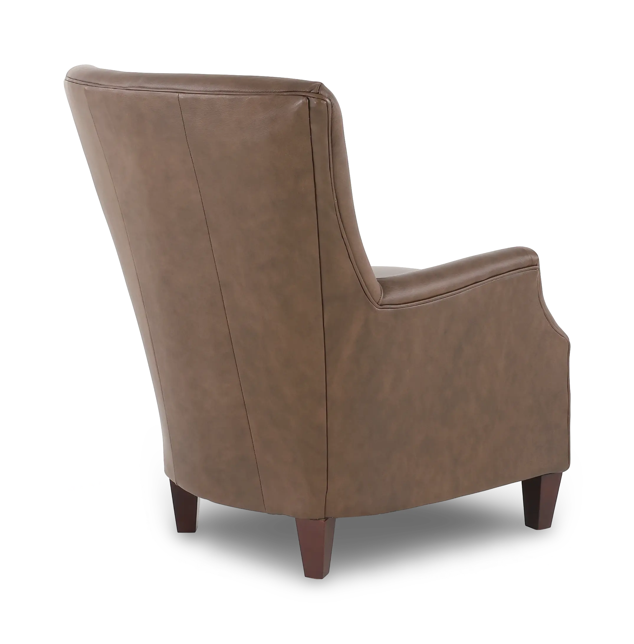 Louis Caribou Brown Leather Accent Chair-6