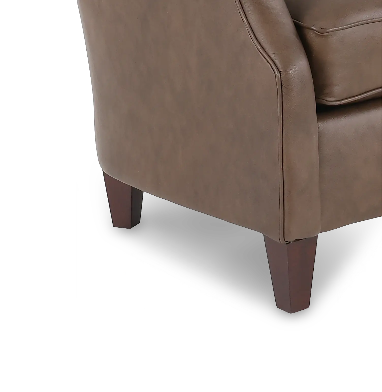Louis Caribou Brown Leather Accent Chair-7