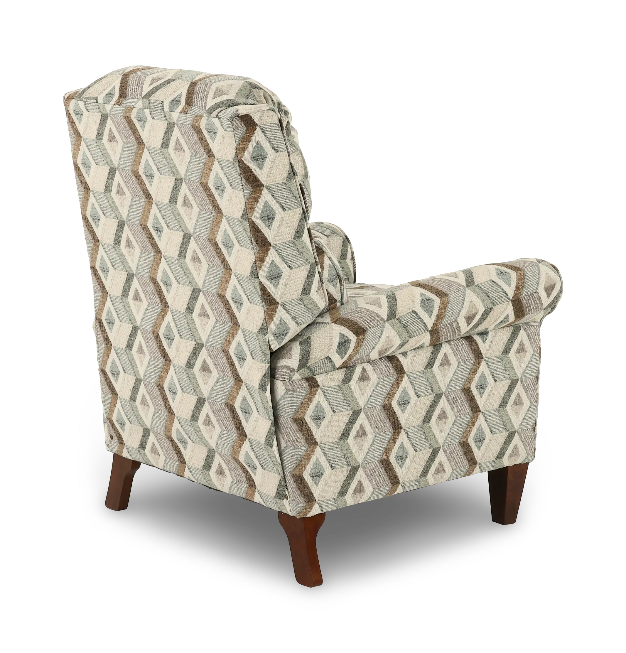 Kenzie Gray Geometric Push Back Recliner-7