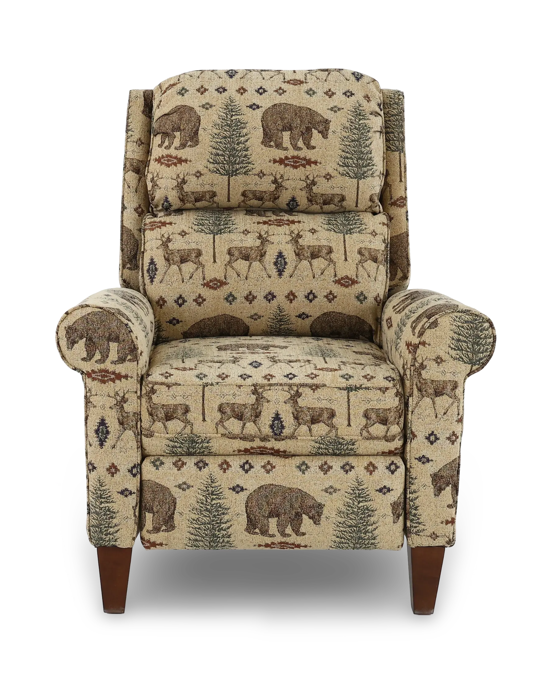 Kenzie Brown Wilderness Push Back Recliner-4