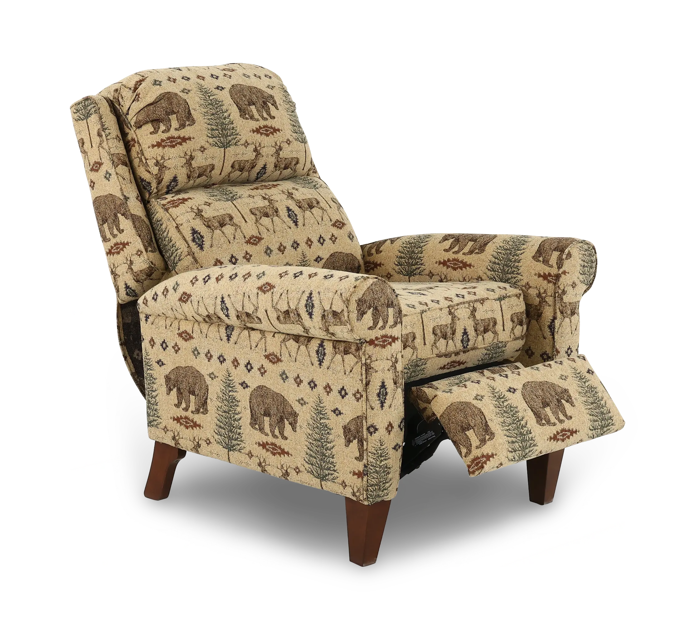 Kenzie Brown Wilderness Push Back Recliner-6