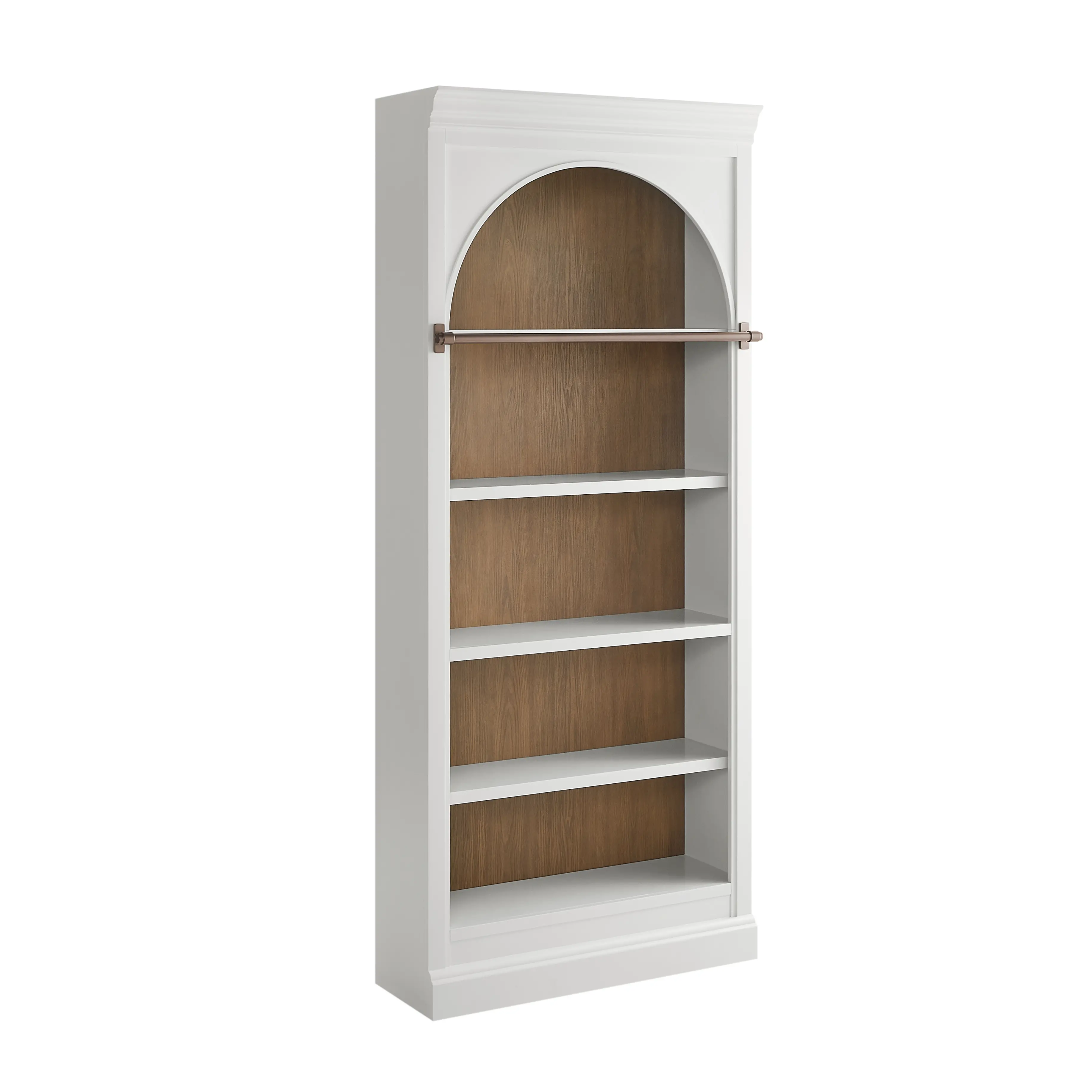 Albany White 4 Piece Bookcase Wall-2