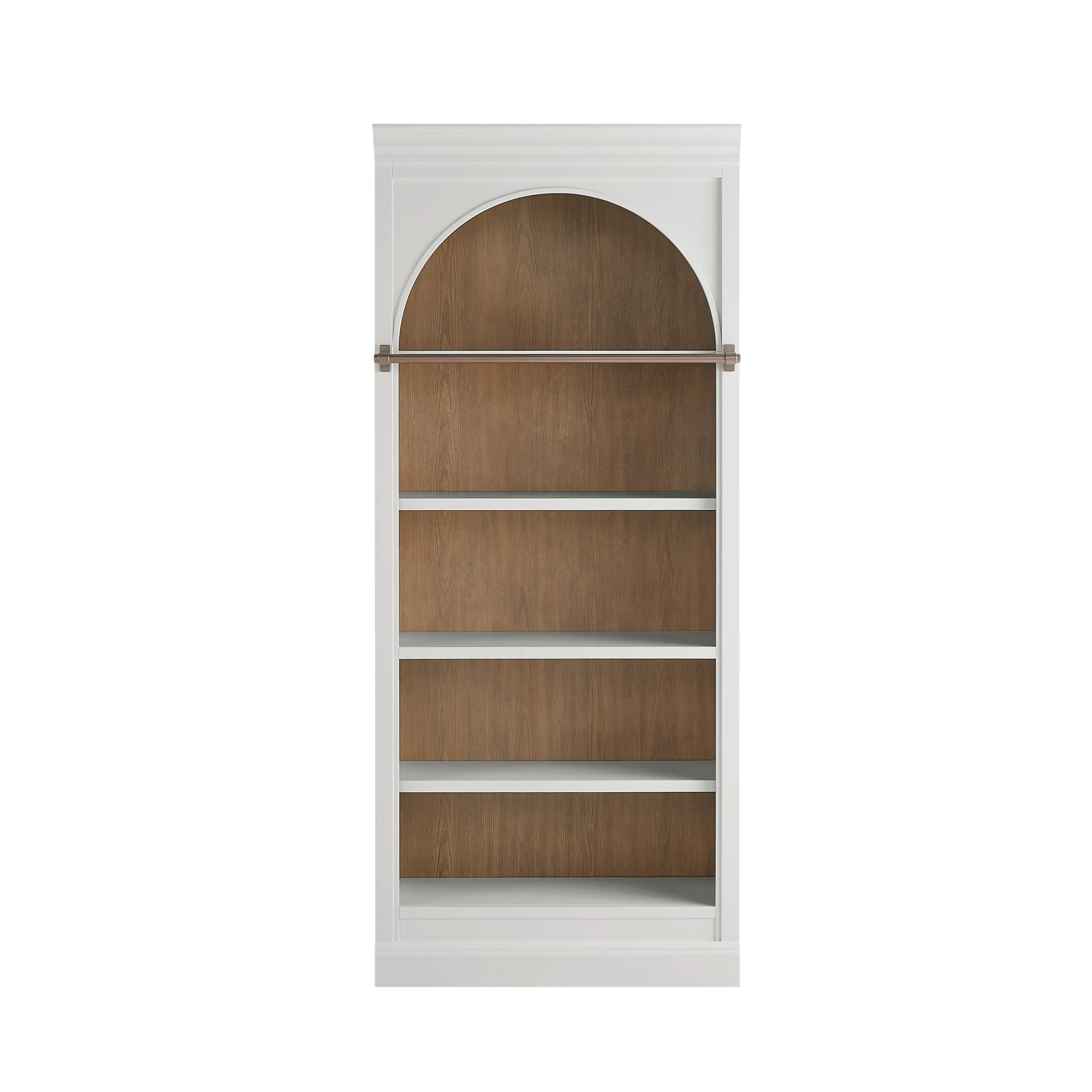 Albany White 4 Piece Bookcase Wall-3